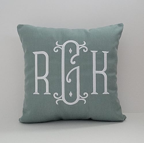 Amazon Com Sunbrella Monogrammed Initials Pillow Cover