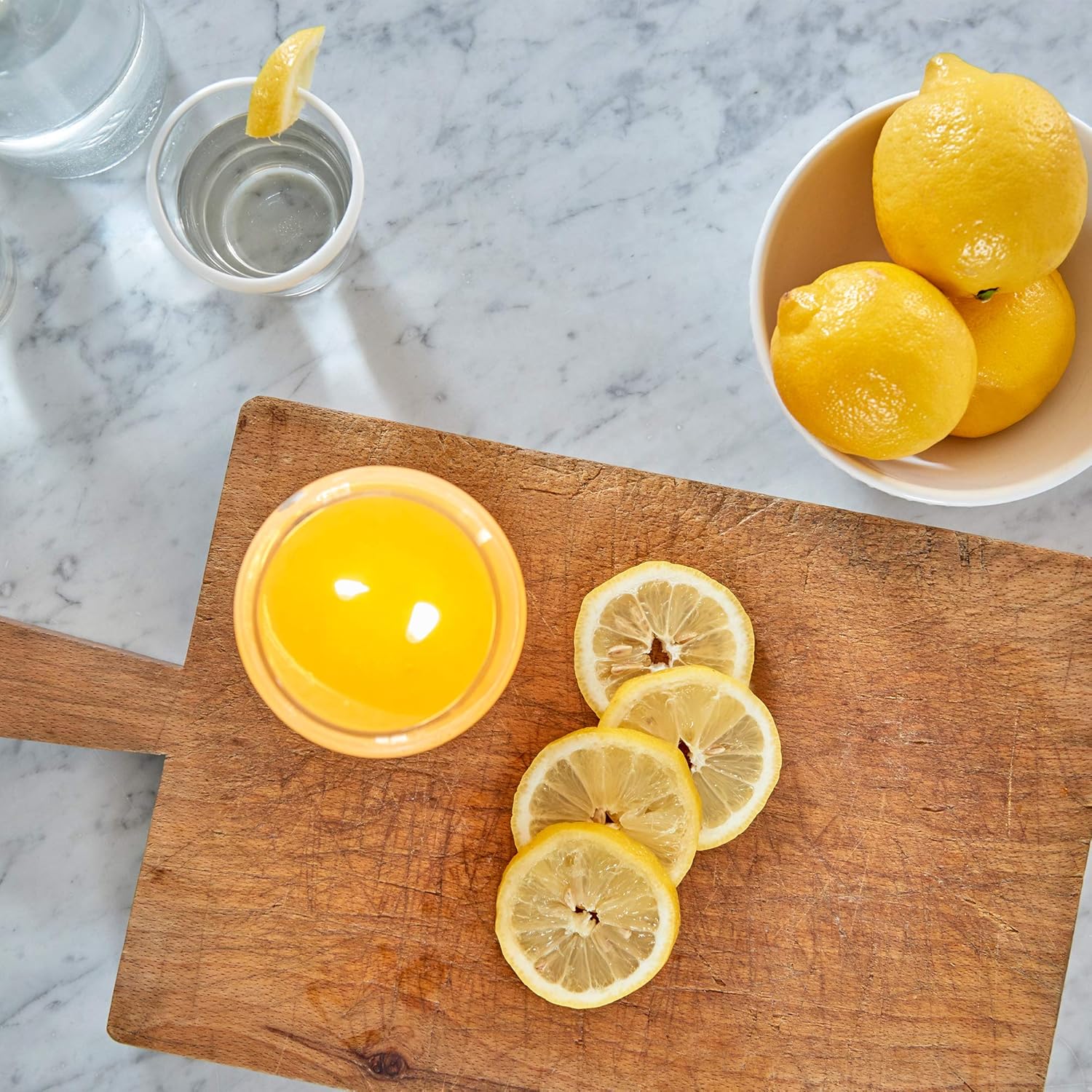 Village Candle Fresh Lemon 26 oz Glass Jar Scented Candle, Large: Home & Kitchen