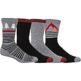 Columbia Mc Mountain Top Crew Socks 4 Pair, Black, One Size