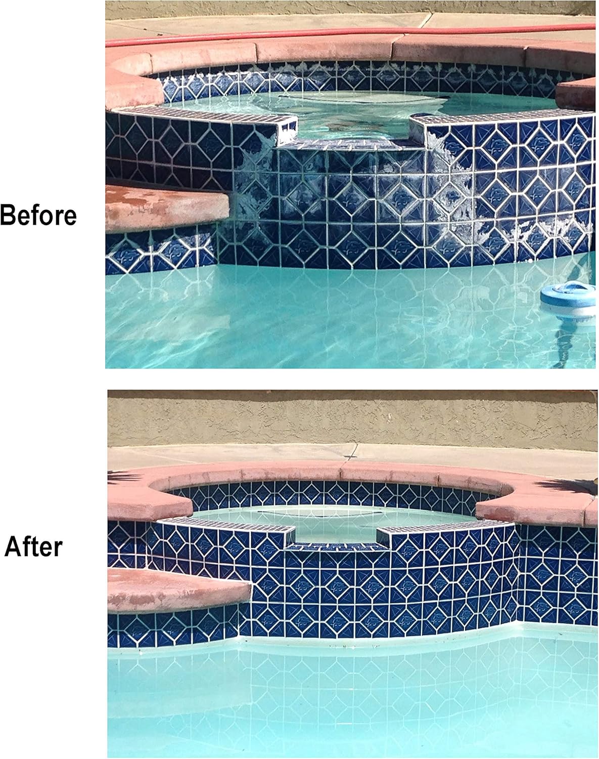 ATIE Pool Pumice Stone with EZ-Clip Handle to Reomve Erase Rust Stain Spot in Concrete Plaster Pool Spa and Calcium Deposit on Pool Tile (2 Pack) : Garden & Outdoor