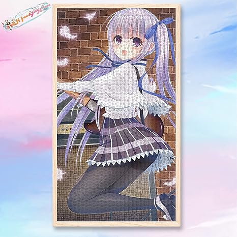 Amazon ロリータラバー 天使の3p 五島潤 パズル 木製パズル300 500 1000 1500パズルのピース フォトフレーム付属 初心者 子供 大人向け装飾 人気のアニメ 漫画 ギフト プレゼント カスタム可能 1000pcs ウッドカラーのフォトフレーム ジグソーパズル ホビー