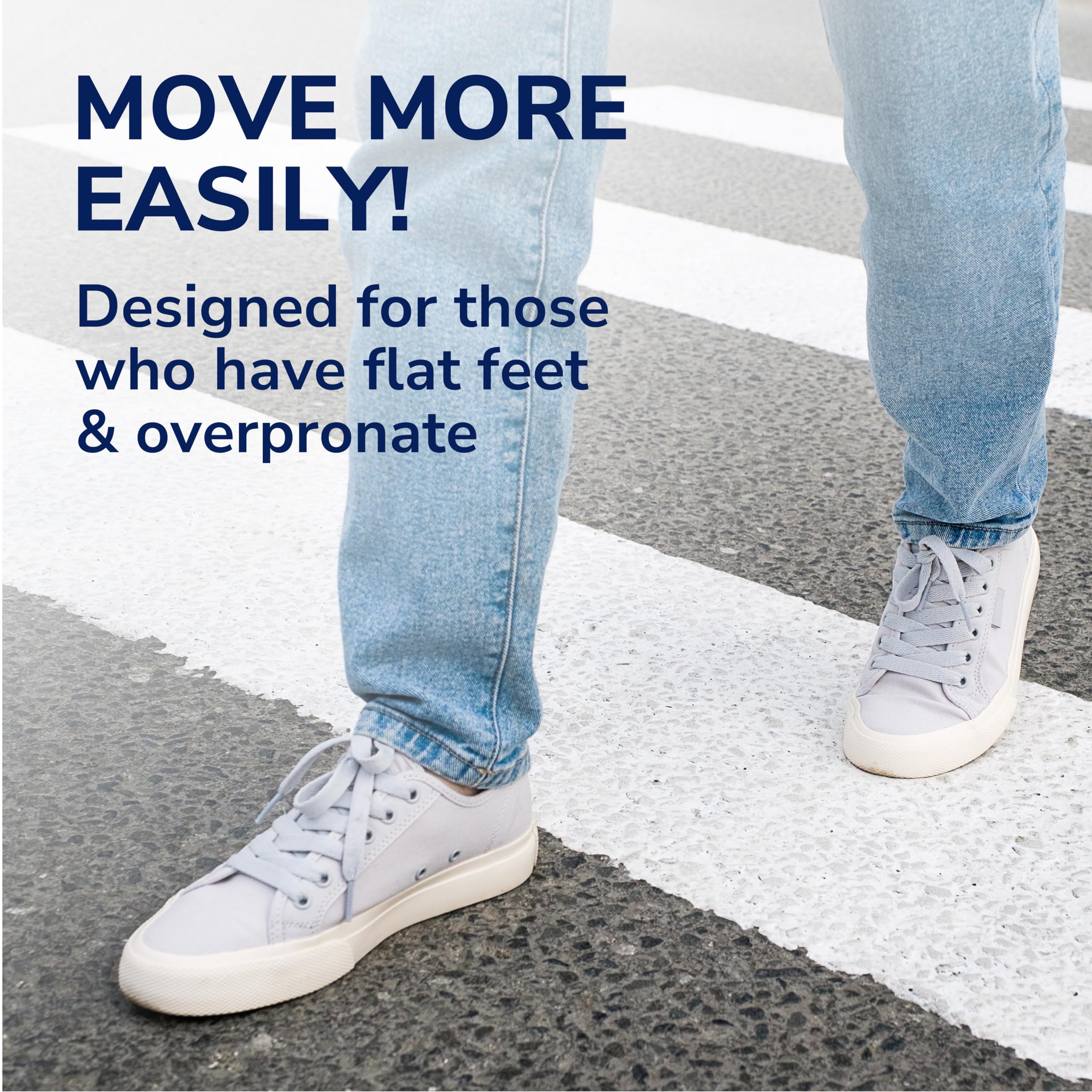 Dr. Scholl's Stability Support Insoles, Flat Feet & Overpronation Low Arch Support, Improves Balance & Stability, Motion Control, Trim Inserts to Fit Shoes, Men's Size 8-14