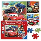 Ravensburger - Disney Cars: Worldwide Racing Fun - 49 Piece Jigsaw Puzzle 3 Pack Set - Lightning McQueen and More - Larger Pieces - Premium Quality - Ideal Gift - Screen-Free Fun - Children Age 5+