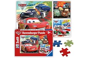 Ravensburger Disney Cars: Worldwide Racing Fun (3 x 49-Piece) Puzzles in a Box
