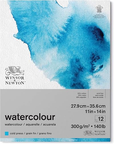 Winsor & Newton Watercolour Paper Pad 300 g/m² Cold Pressed 12 Sheets