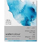 Winsor & Newton Classic Watercolor Paper Pad, 11" x 14", Natural White
