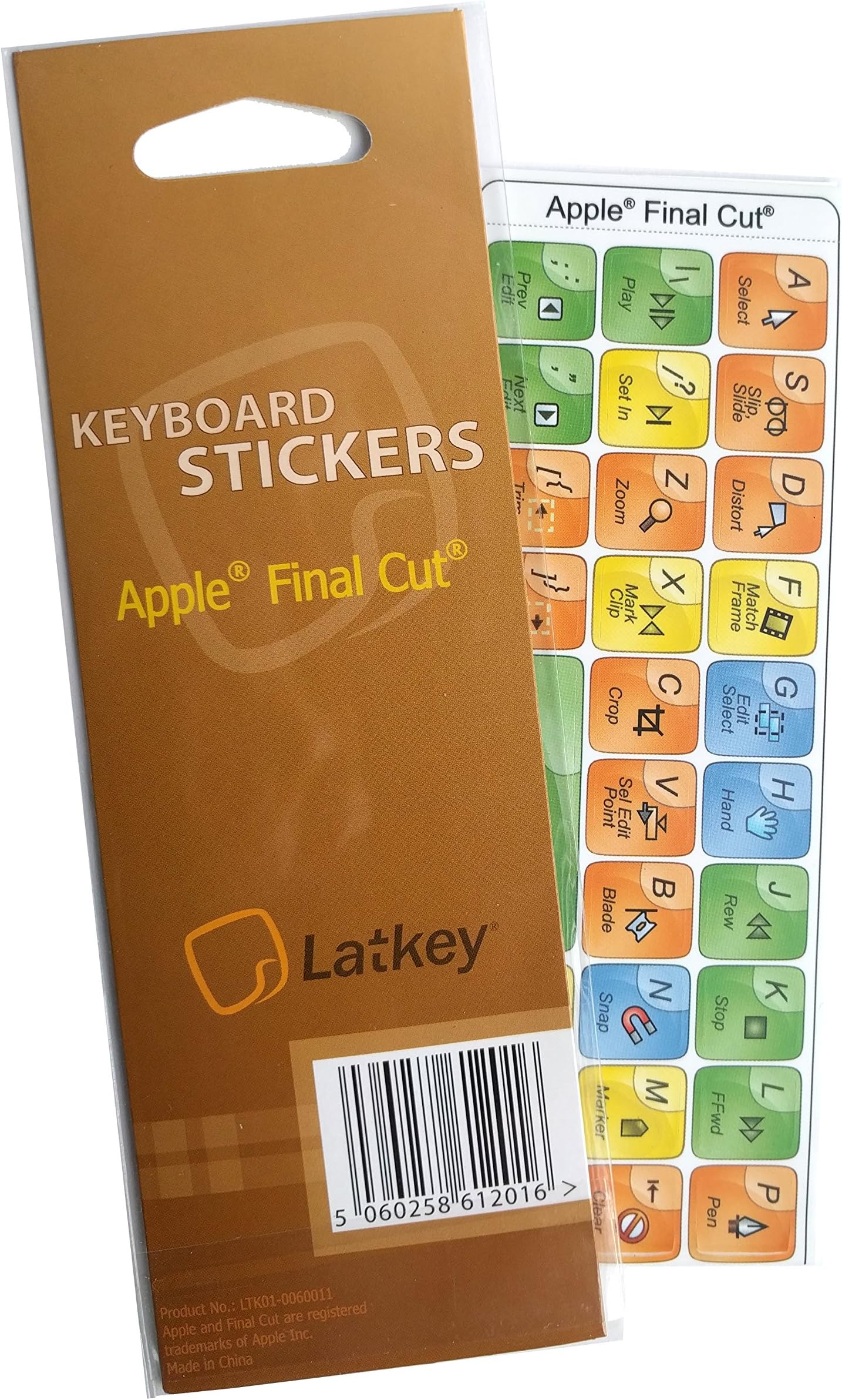 Keyboard Shortcuts for Apple FinalCut Pro (Hokeys on Video Editing Keyboard)