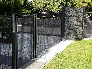 25m 83cm Hohe Doppelstabmattenzaun Gartenzaun Zaun Metallzaun Zaune Tor Amazon De Baby