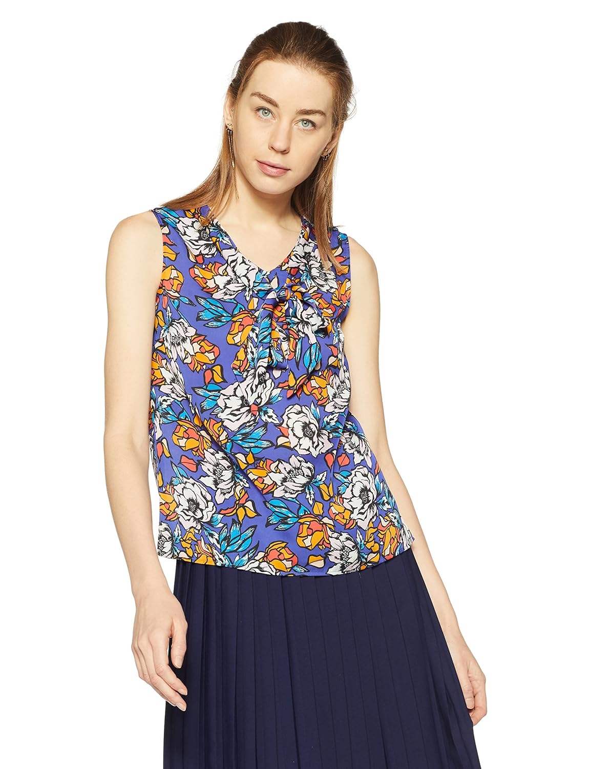 allen solly women's regular fit synthetic shirt