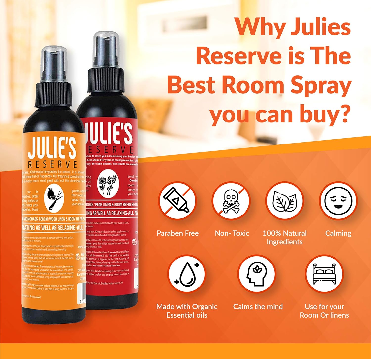 Amazon Com Citrus Lemongrass Cedar Air Freshener Mist Spray 100