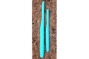 SPOKEN GARDEN Dibby Seed Sowing Garden Tool Dibber Planter Transplanter – Sow Seeds at The Right Depth – Easily Transplant Delicate Seedlings (Little Dibby & Dibby XL) Blue