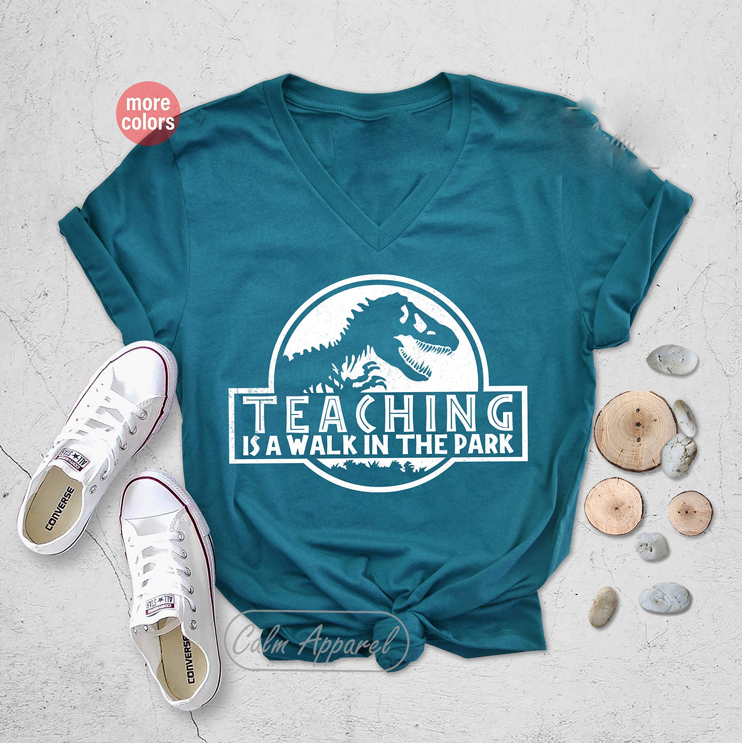 Teaching Is A W A L K I N T H E P A R K, Tea Tee, Teasaurus Unisex T Shirt