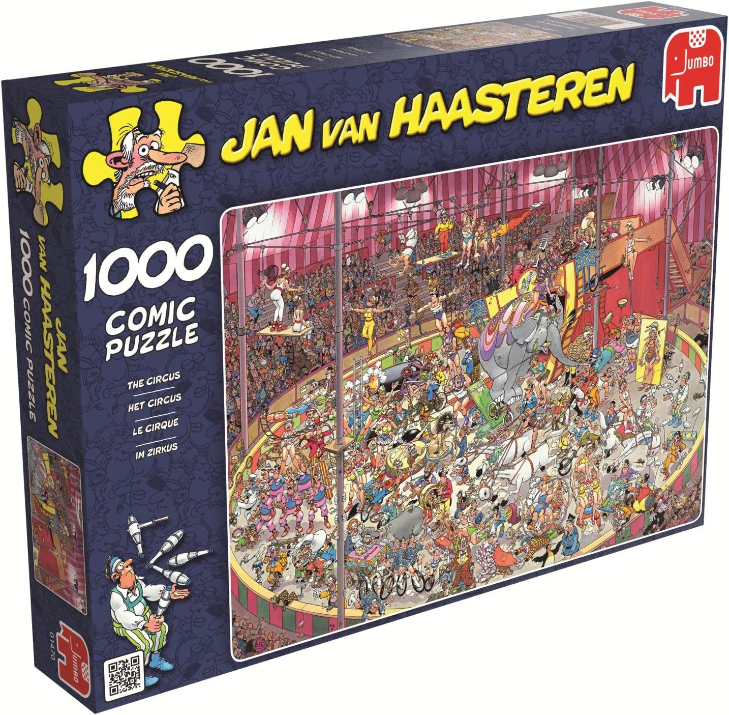 Jumbo 01470 Jan Van Haasteren Im Zirkus 1000 Teile Amazon.de