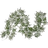 DearHouse 6Ft Artificial Christmas Garland Pine Cypress Greenery Garland for Holiday Season Mantel Fireplace Table Runner Centerpiece Décor
