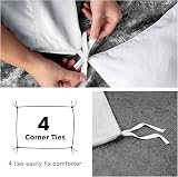 MOONLIGHT20015 Double Duvet Cover Set Silver Solid Soft Bedding 200x200 view 5