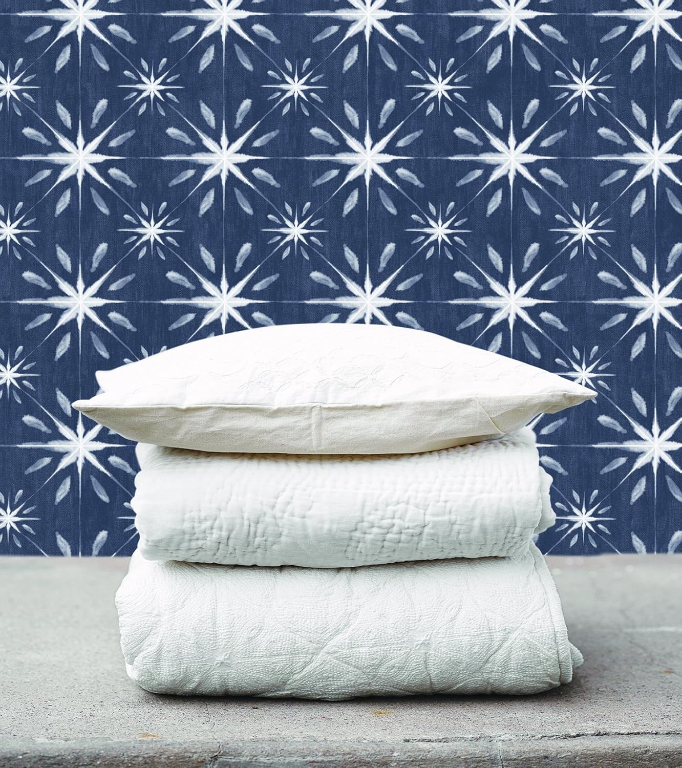 Galerie G56295 Nordic Elements Star Design Wallpaper, Navy, 10m x 53cm - Image 4