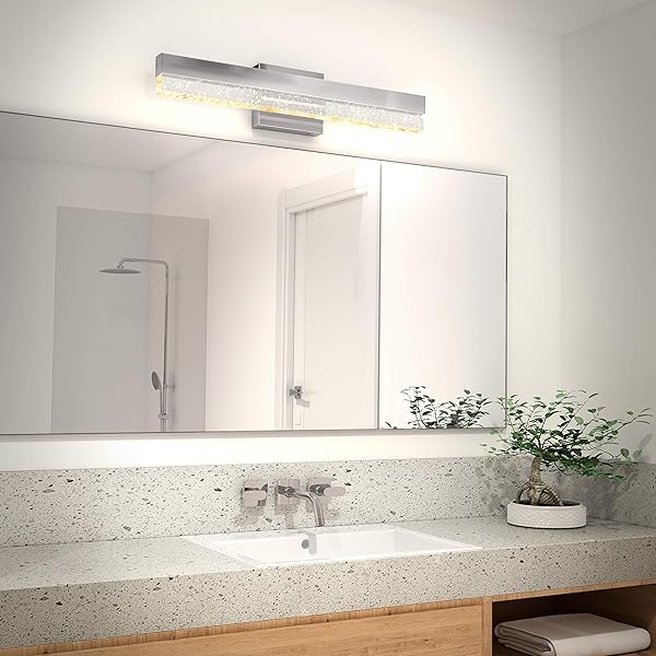 ARTIKA BUBBLE BAR 23W INTEGRATED LED MODERN VANITY LIGHT FIXTURE, CHROME FINISH – IDEAL FOR BATHROOM LIGHTING -1300 LUMENS, 3000 KELVIN, NO BULB REQUIRED