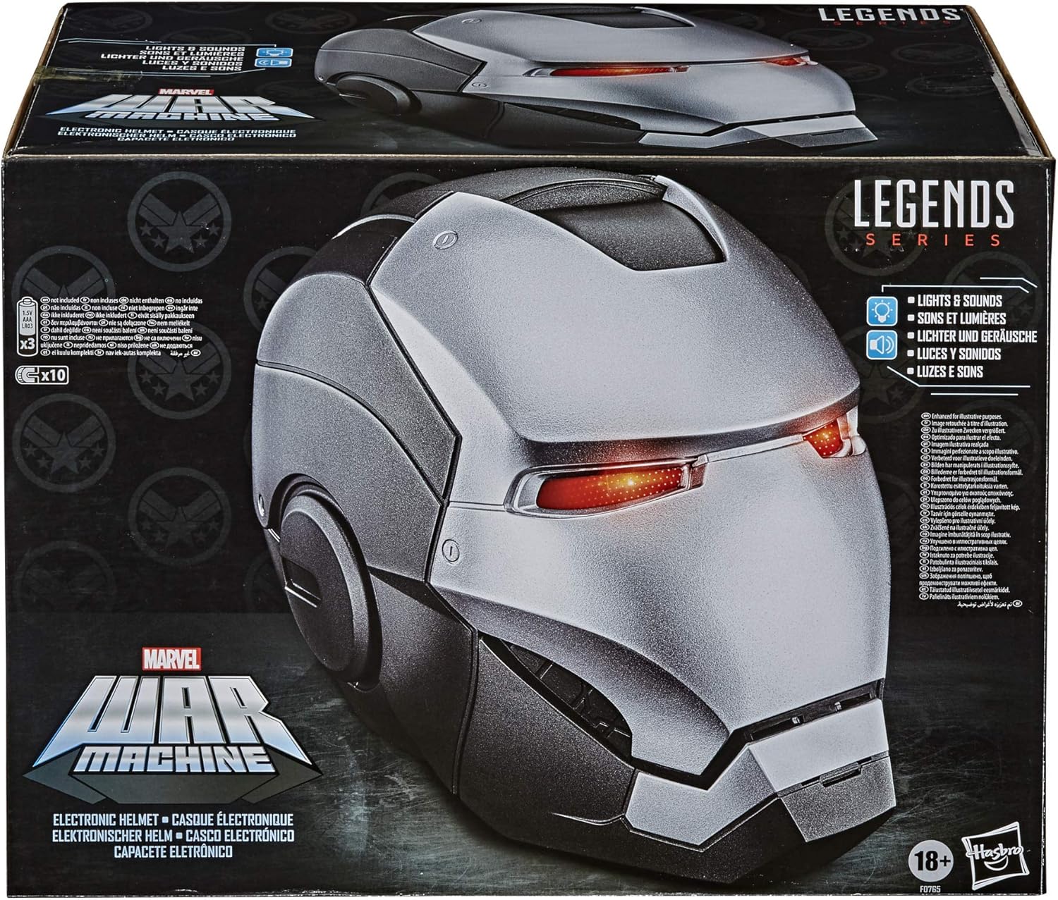 AVN LEGENDS GEAR WAR MACHINE HELMET, Silver - Image 3