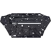 Canada Pooch Everything Dog Walking Fanny Pack - Dog Fanny Pack with Dog Poop Bag Dispenser & Dog Treat Pouch, Great as Dog Training Fanny Pack, Adjustable up to 54” - Splatter