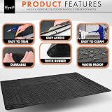 Nyxi 5 Piece Rubber Car Mat Set Front Rear Boot 120x80cm Universal view 6