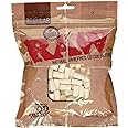 Raw Regular Natural Unrefined Cotton Filter Tips, 8 mm, Pack of 200