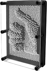Global Gizmos 50350 Metal Pin Art 18cm x 13cm Instant 3D Art Toy