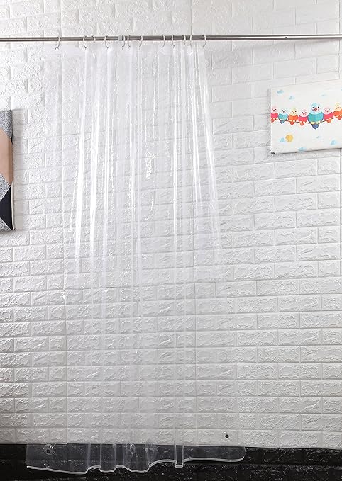 Sfoothome 180cm Wide X 200cm Long Mildew Proof Shower Curtain