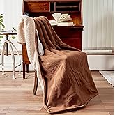 Aheadpret Heated Blanket-Electric Blanket 50"x60" Soft Heated Throw Blanket with 5 Heating Levels & 3 Hours auto-Off,Machine Washable(Nut)