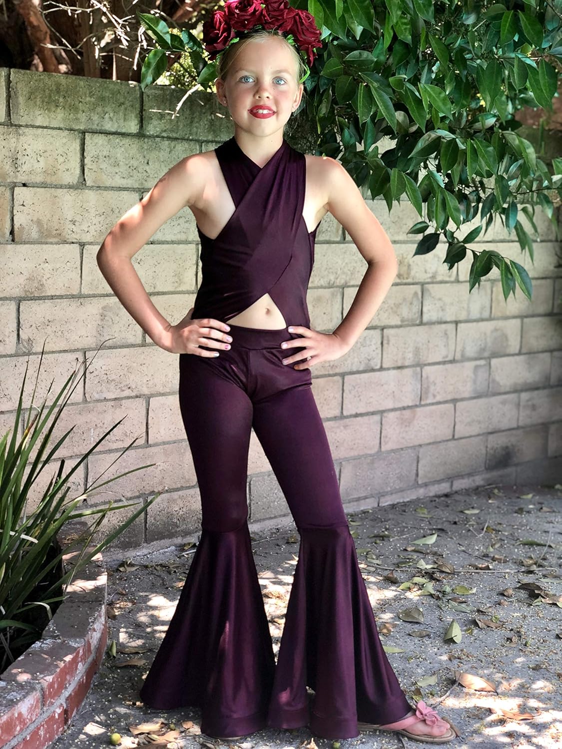 selena maroon jumpsuit