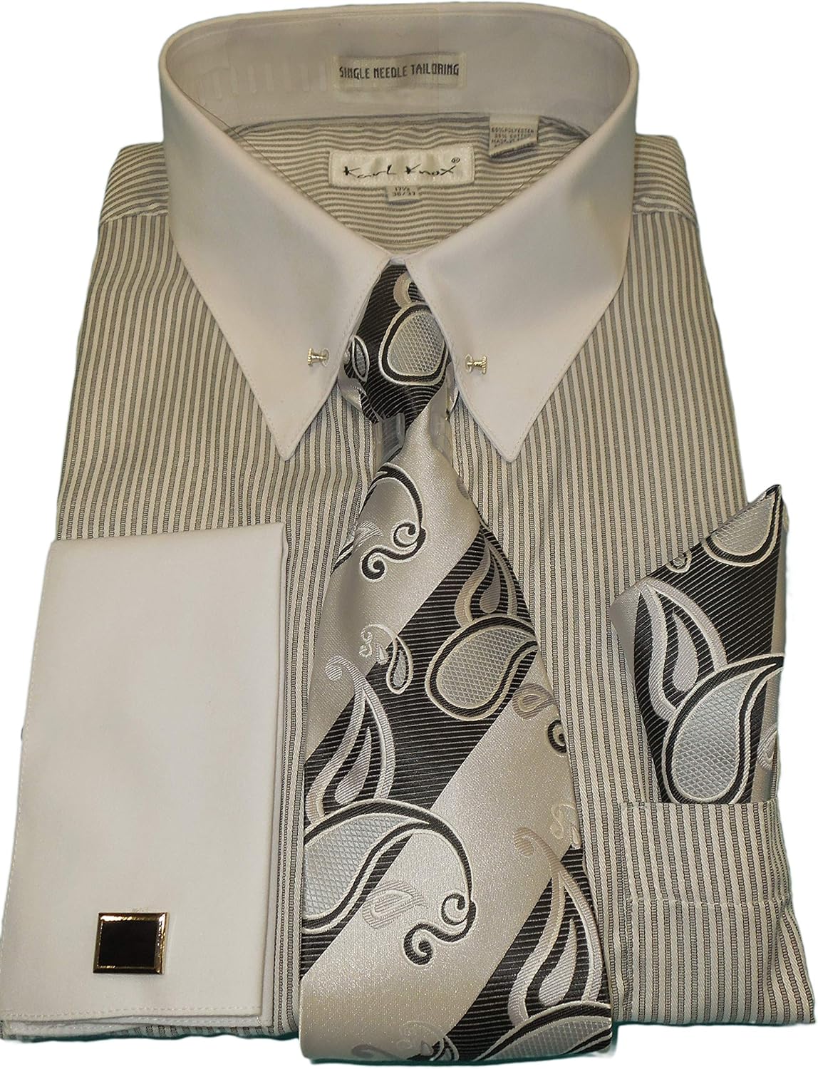 Dress Shirts Clothing, Shoes & Accessories Mens Karl Knox Dark Gray