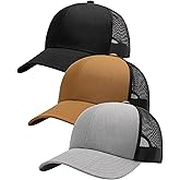 FURTALK Mens Trucker Hat Structured Mesh Baseball Cap Adjustable Classic Mens Hat