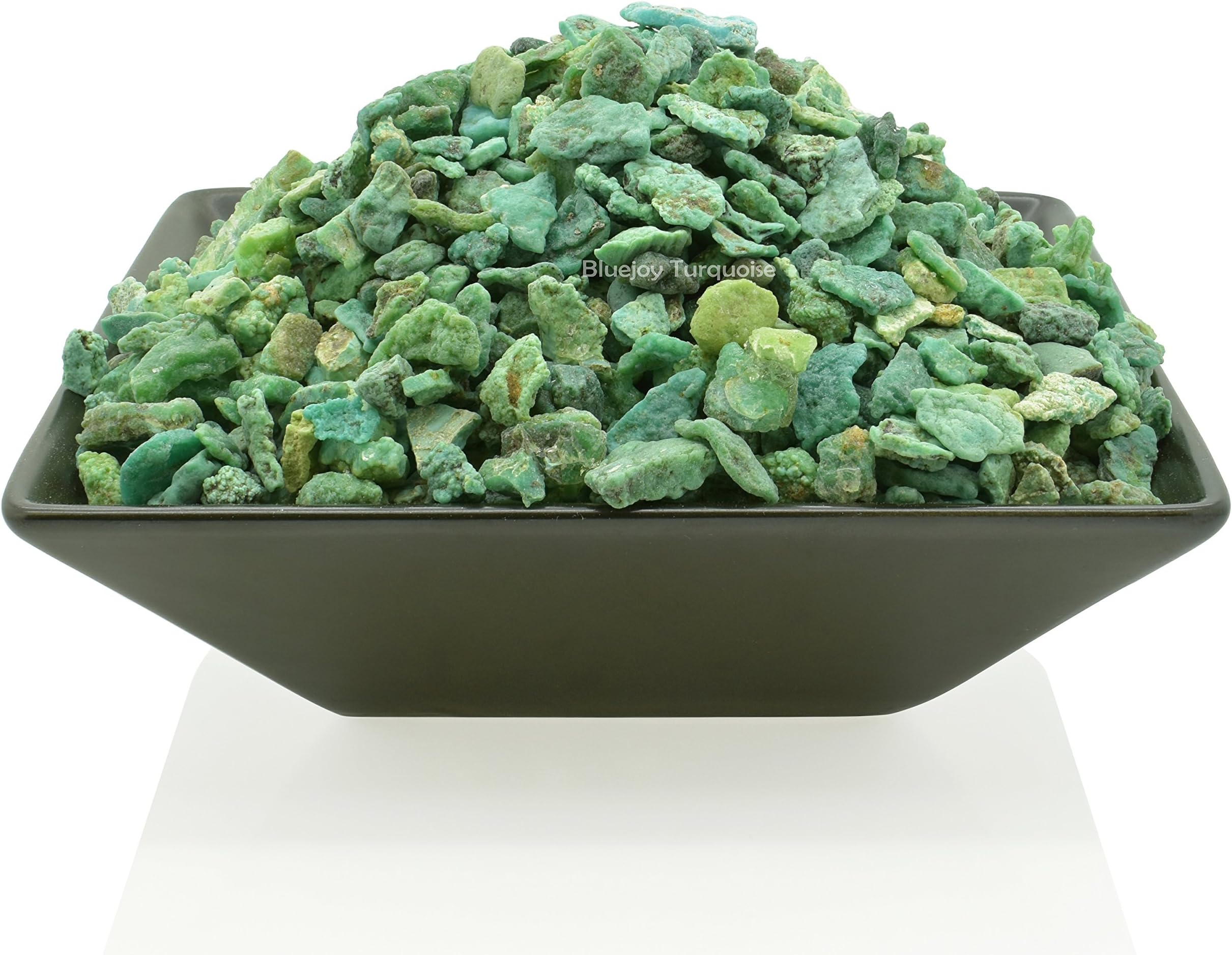 Bluejoy Natural Stabilized Turquoise Rough Stone Baby-Size Chips for Inlay and Jewelry Design (2 Ounce)