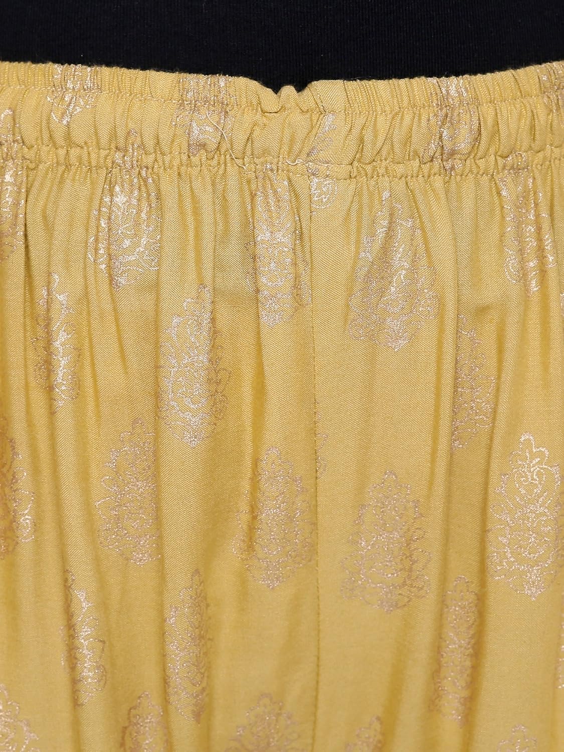 damen mode women rayon gold booty printed palazzo pants