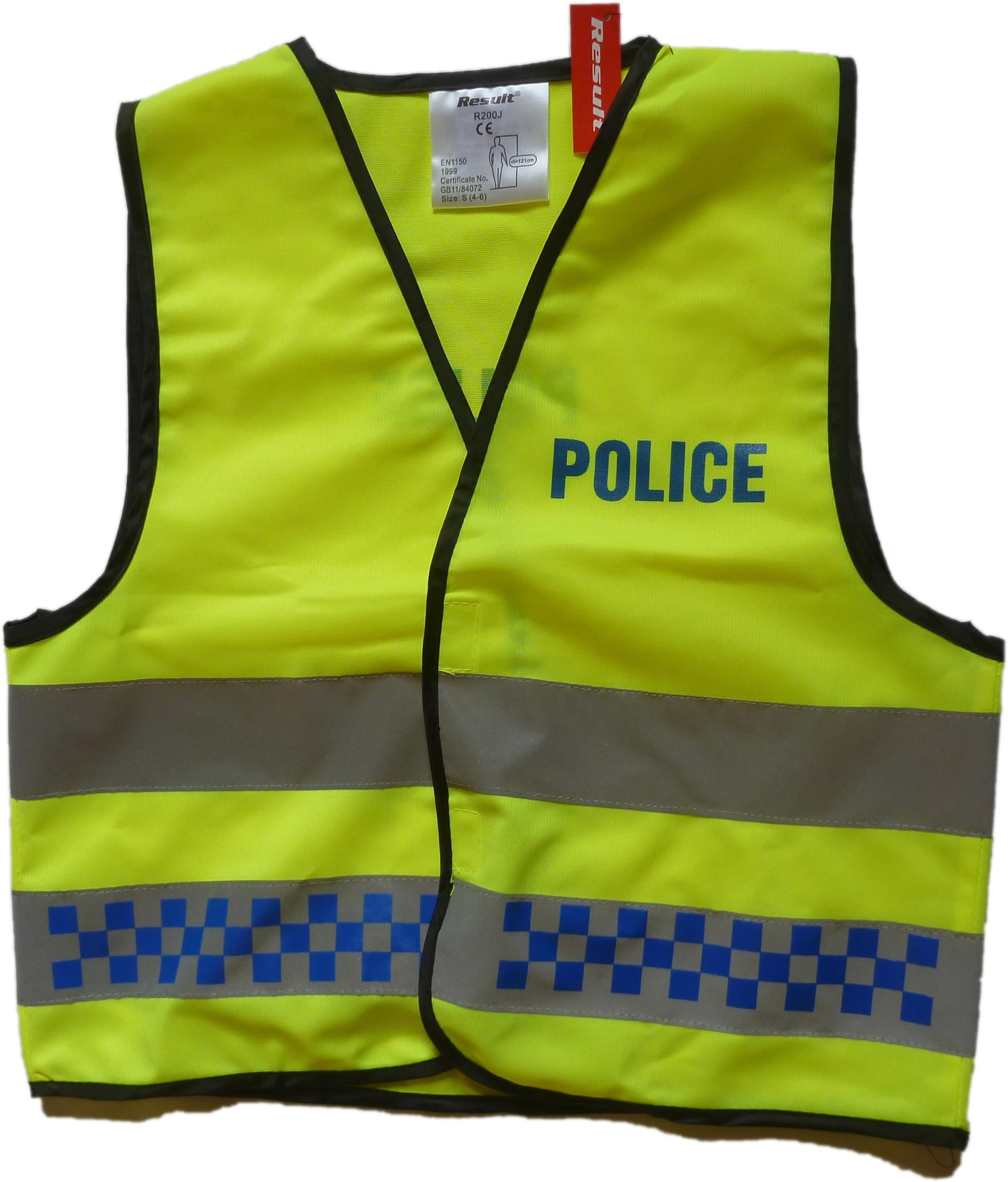 Kid's 'Police' Hi Viz Vest - Children Dress Up Costume