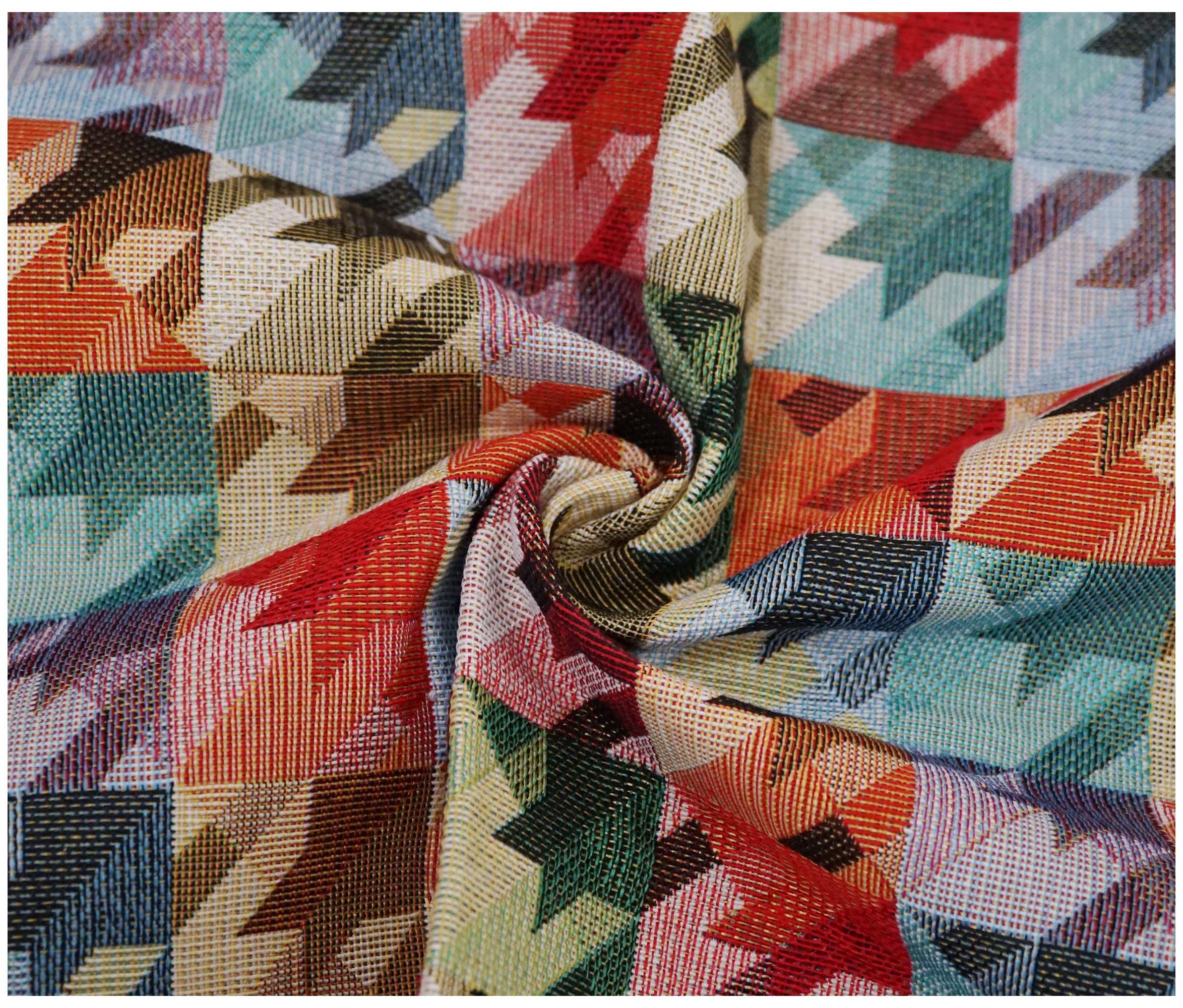 Luxury Tapestry Woven Curtain Upholstery Fabric Sofa Cushion Durable Material (100 x 140cm, Glasgow)