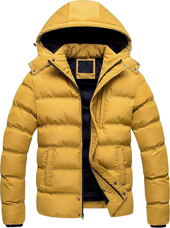 Men's Puffer Jacket Waterproof Winter Parka jacket Warm Thicken Ski Coat Amazon.ca Clothing