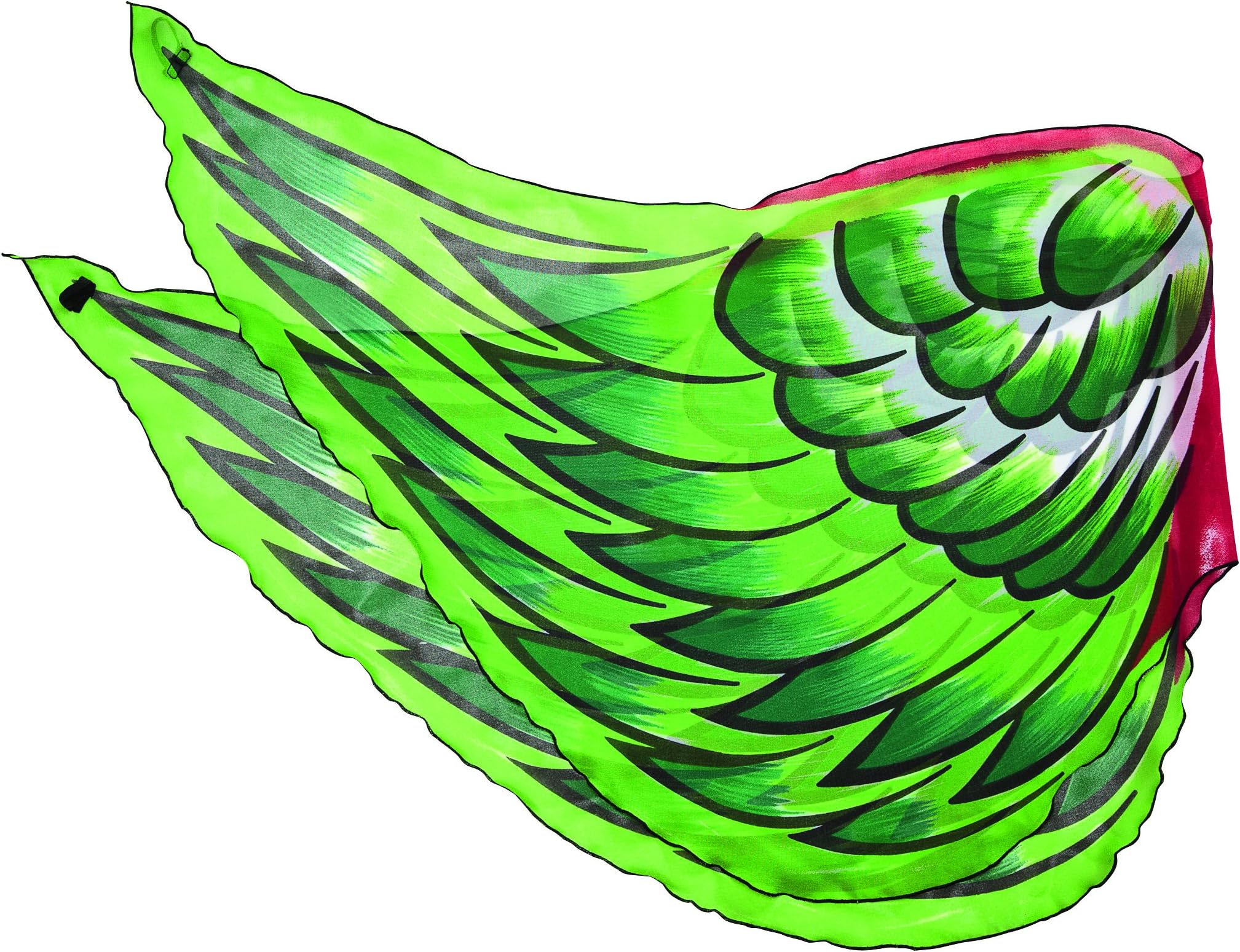 Fanciful Bird Wings, in Green
