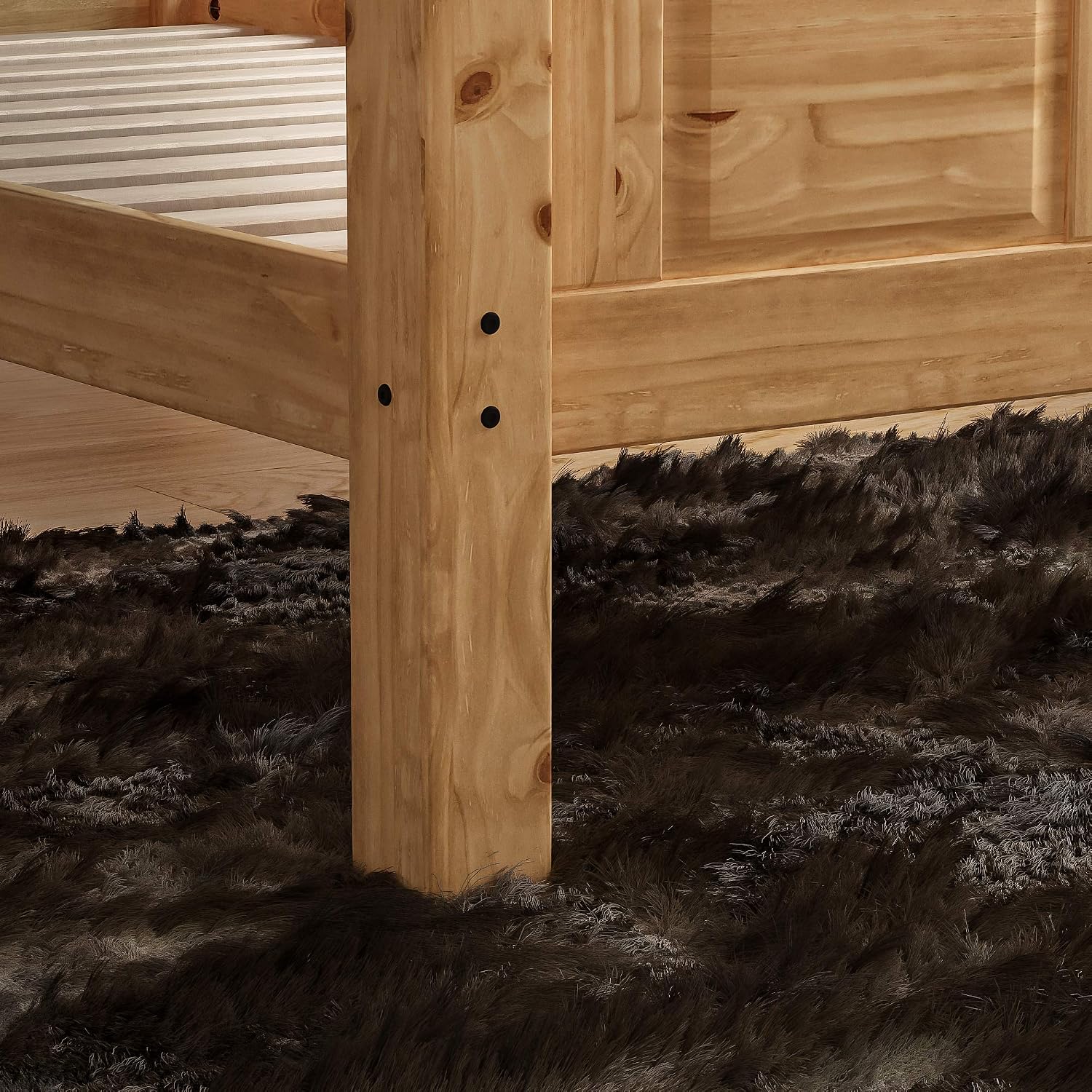 Vida Designs Corona Bed Frames Complete (Single, Brown, Single | No Mattress | High Foot - Image 5