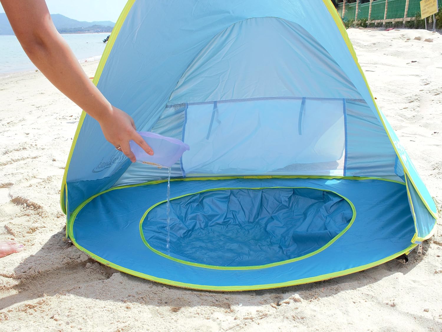 Monobeach Baby Beach Tent Pop Up Portable Shade Pool UV Protection Sun Shelter for Infant: Toys & Games