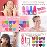 GOLMUD 66 Pcs Kids Makeup Set Portable Stand for Girls 3-12 Years view 6
