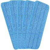 16.5 inch Reusable Mop Pads Microfiber Spray Mop Replacement Heads for Wet/Dry Mops Compatible with Bona Floor Care System (5 Pack)