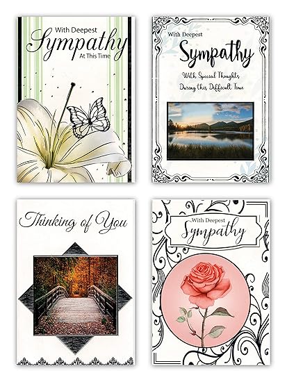 8 Assorted Sympathy Cards Thoughtful Designs For Comfort