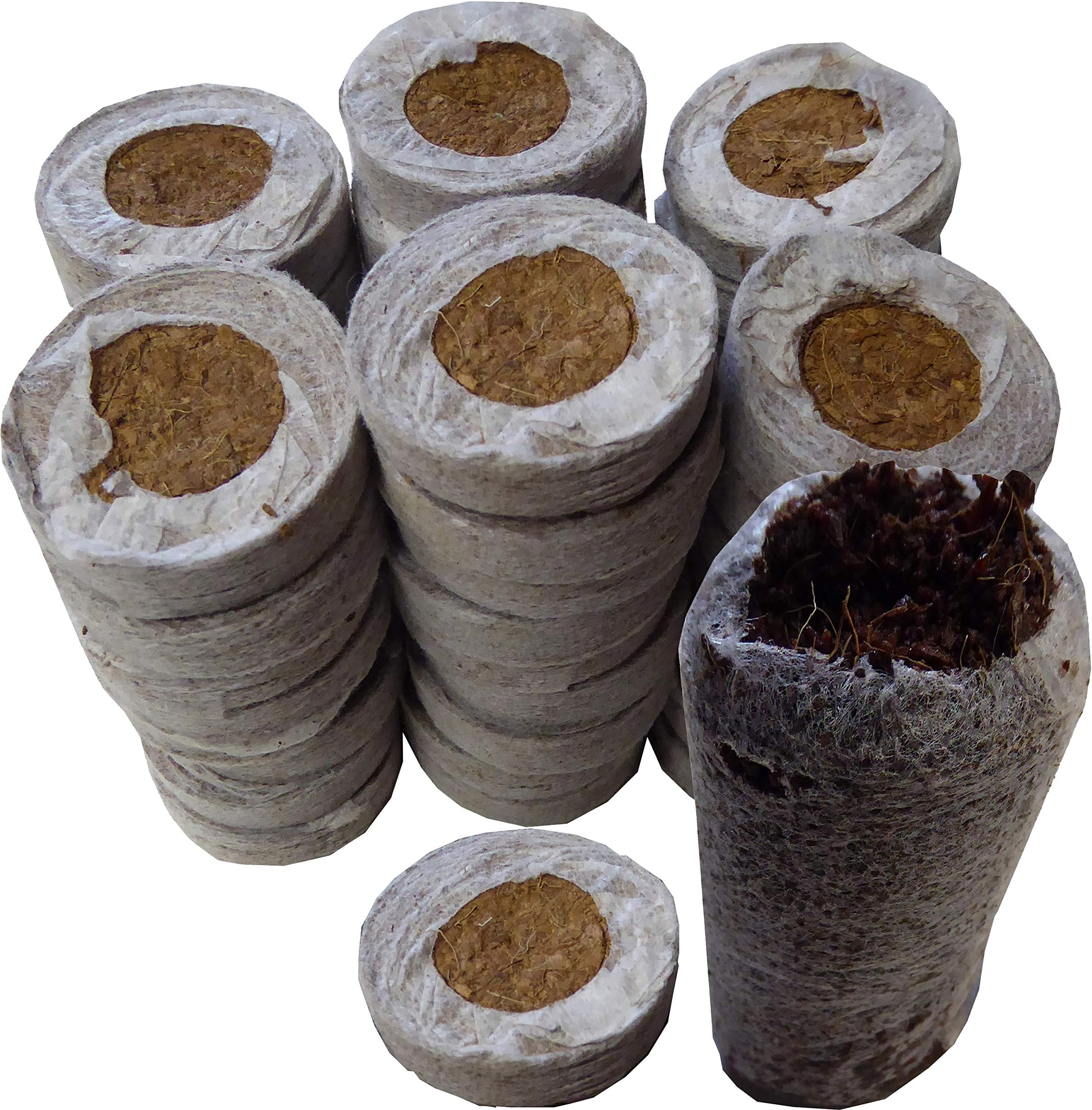 Coco Coir Seed Starter - 42 mm (50 Count) - Transplant Soil Discs