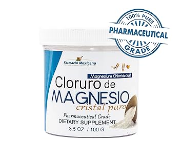 Cloruro de Magnesio Sal Puro / Magnesium Chloride Pharmaceutical Grade 100% Pure 100 grams