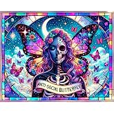 igoodom Sugar Skull Paint by Numbers Kit for Adults, DIY Painting Project | Paint by Numbers Kit for Adults - Perfect for Home Art, Relaxing Painting Time, And Creative DIY Gift Projects 20x16inch