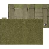 Molle Patch Panel, Tactical Molle Hook and Loop Panel for Molle Accessories | Placard Platform for Hook-Backing Pouch, Molle Attachment for Morale Patch, Insignia Patches and Backpack Accessories