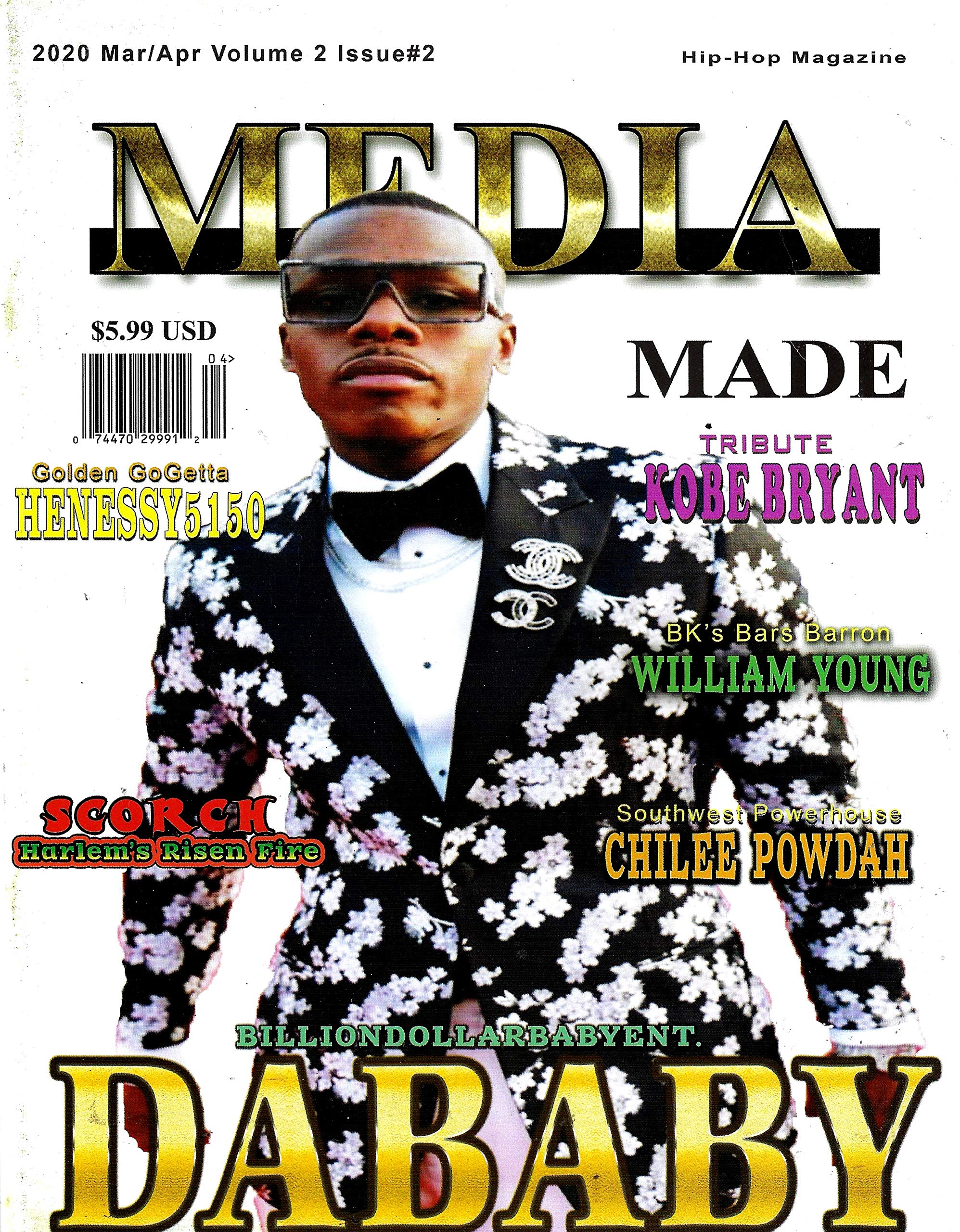 Media Made Hip Hop Magazine March April 2020 Dababy Cover Media Made Hip Hop Magazine Amazon Com Books