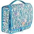 Lilly Pulitzer Travel Toiletry Bag with Handle, Pockets, and Zipper, Hanging Travel Organizer for Makeup and Toiletries, Just a Pinch