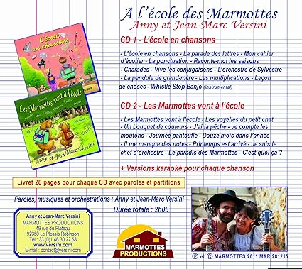 A Lécole Des Marmottes Coffret 2 Cd Jean Marc Versini