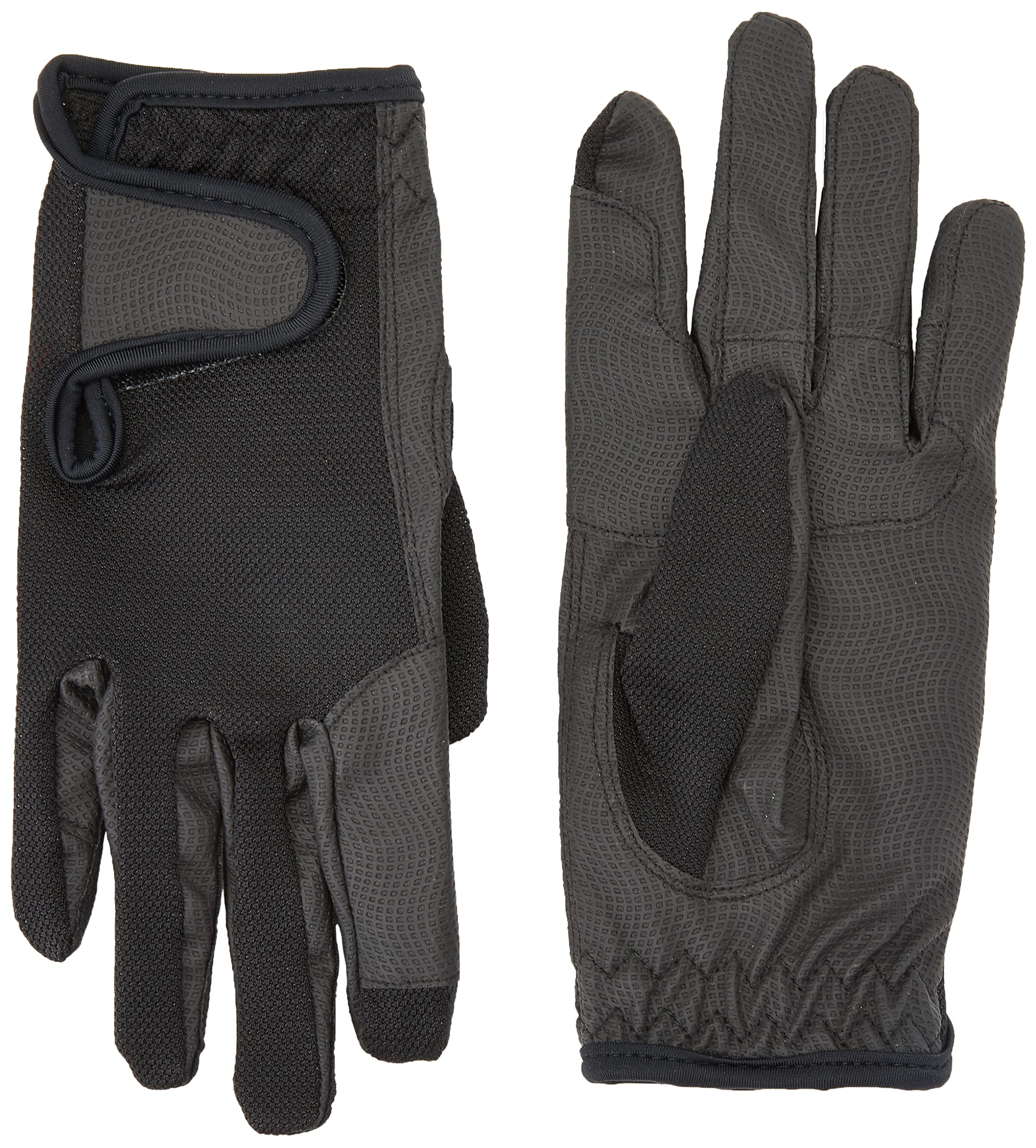 Rhinegold Super Stretch Mesh Back Glove-Medium-Black